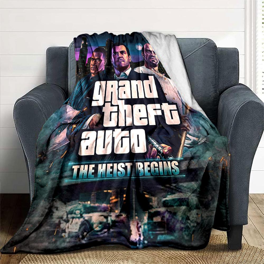 Gta Blanket Soft & Cozy Great for Seaside Couch Chair for All Occasions Digital Print Perfect Gift for Relatives and Friends