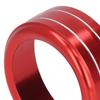 3pcs AC Switch Knob Ring KIMISS Aluminum Alloy Air Conditioner Switch Cover Trim Red Center Console Interior Accessories for Mazda 3 6 Axela CX-5