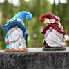 Funny Christmas Gnome Figurine Handmade Santa Claus Ornament  Home Xmas Decor