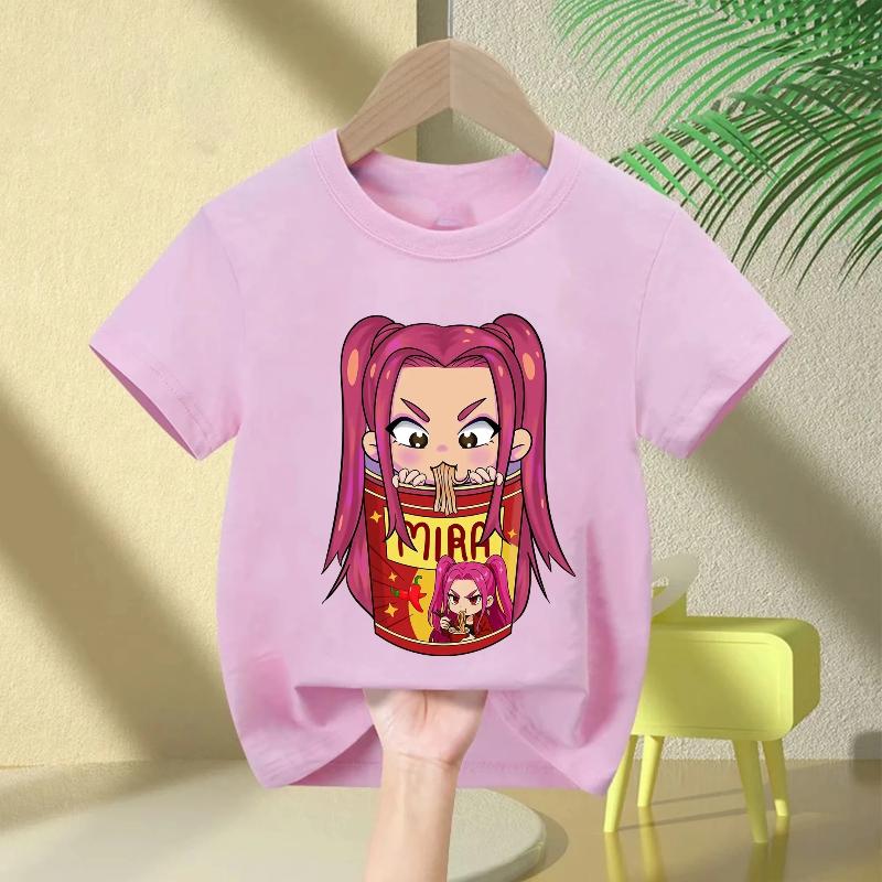 Movie Crew Neck Cartoon Girls Boys Tee Kids Girls Parent-Child T-shirt Fashion Casual Tops Casual Baby Clothes