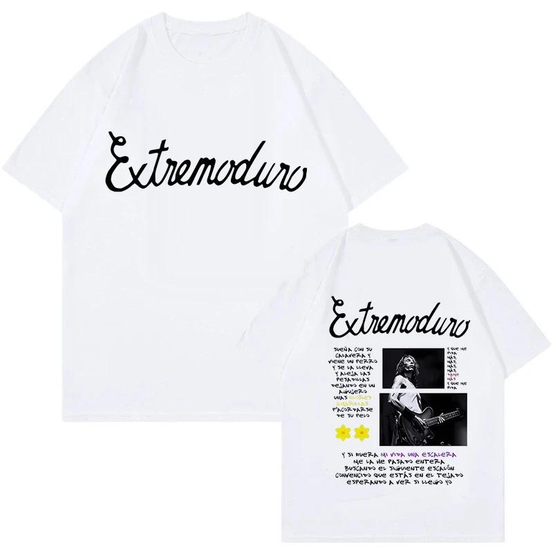 Extremoduro Bomb Graphic Double-Sided T-Shirt, Unisex Spanish Rock Fan Streetwear Tee, 100% Cotton Casual Short Sleeve Top