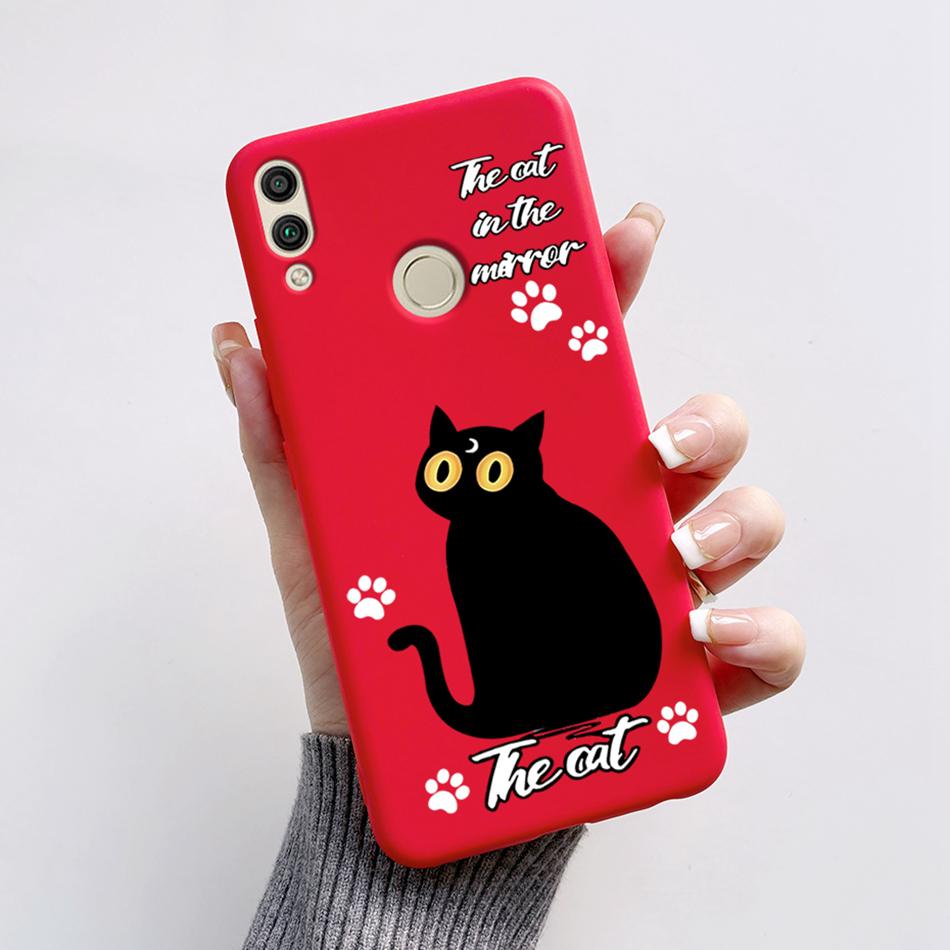 For Huawei Honor 8X Case Honor8X JSN-L22 JSN-L21 Bear Phone Case Soft TPU Cover Funda For Honor 8C BKK-L21 BKK-LX1 Honor8C Capa