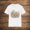 Playful Kittens Wildflower Shirt, Cottagecore Cat Graphic Tee, Vintage Floral Kitten Lover