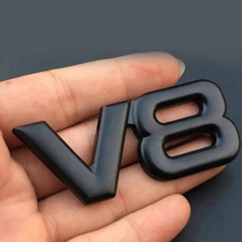 V8 Emblem Metal Sticker Badge Fender For V8 Racing Emblem Auto For Car Motorcycle Truck SUV