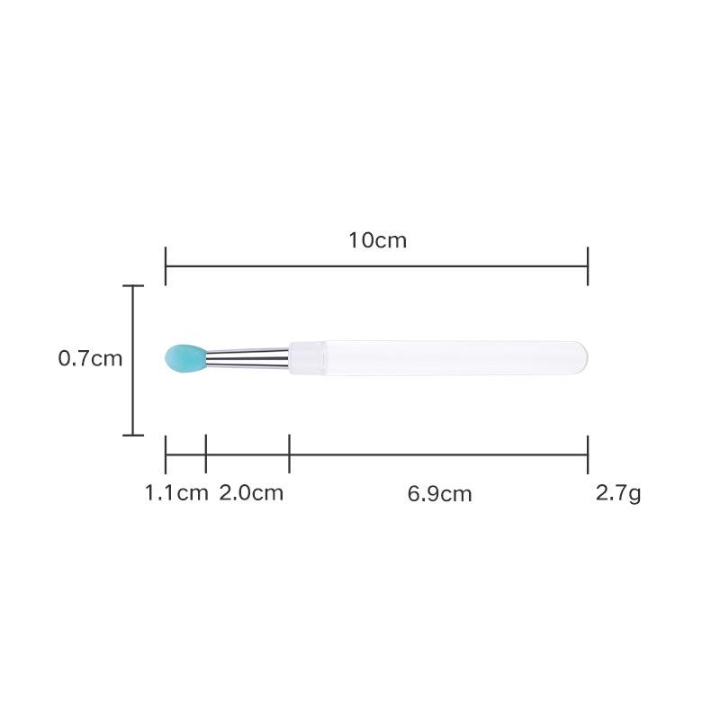 Silikonowy Pędzel do Ust z Osłonką Narzędzie do Makijażu oczu do Rozcierania Błyszczyka