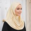 New Jersey Muslim Hijab Underscarf Inner Cap Solid Women Wrap Neck Cover Headscarf Turban Headband Sport Hijab Islamic Headwear