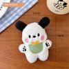 2/4 Pezzi Bambola Cane Peluche Cartone Animato Spilla Cane Orso Decorazione Zaino Studente Sciarpa Accessori Abbigliamento