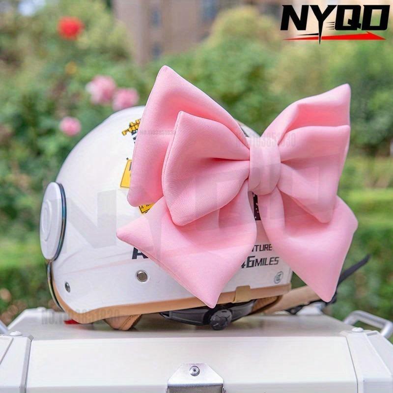 1pc Bow Helmet Decoration Cute Bow Ornament for Motorcycle Electric Bike Ski Helmet Riding Accessories for Women