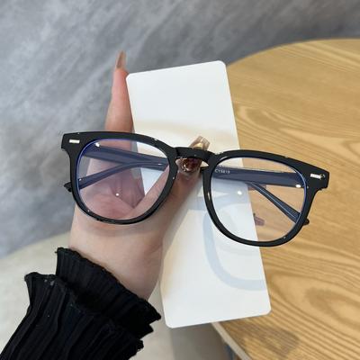 1 szt. Damskie Codzienne Retro Modne Okulary Letnie Jesienne Klasyczne Przezroczyste Soczewki Plaża Podróże Szkoła Wakacje Prezent Akcesoria