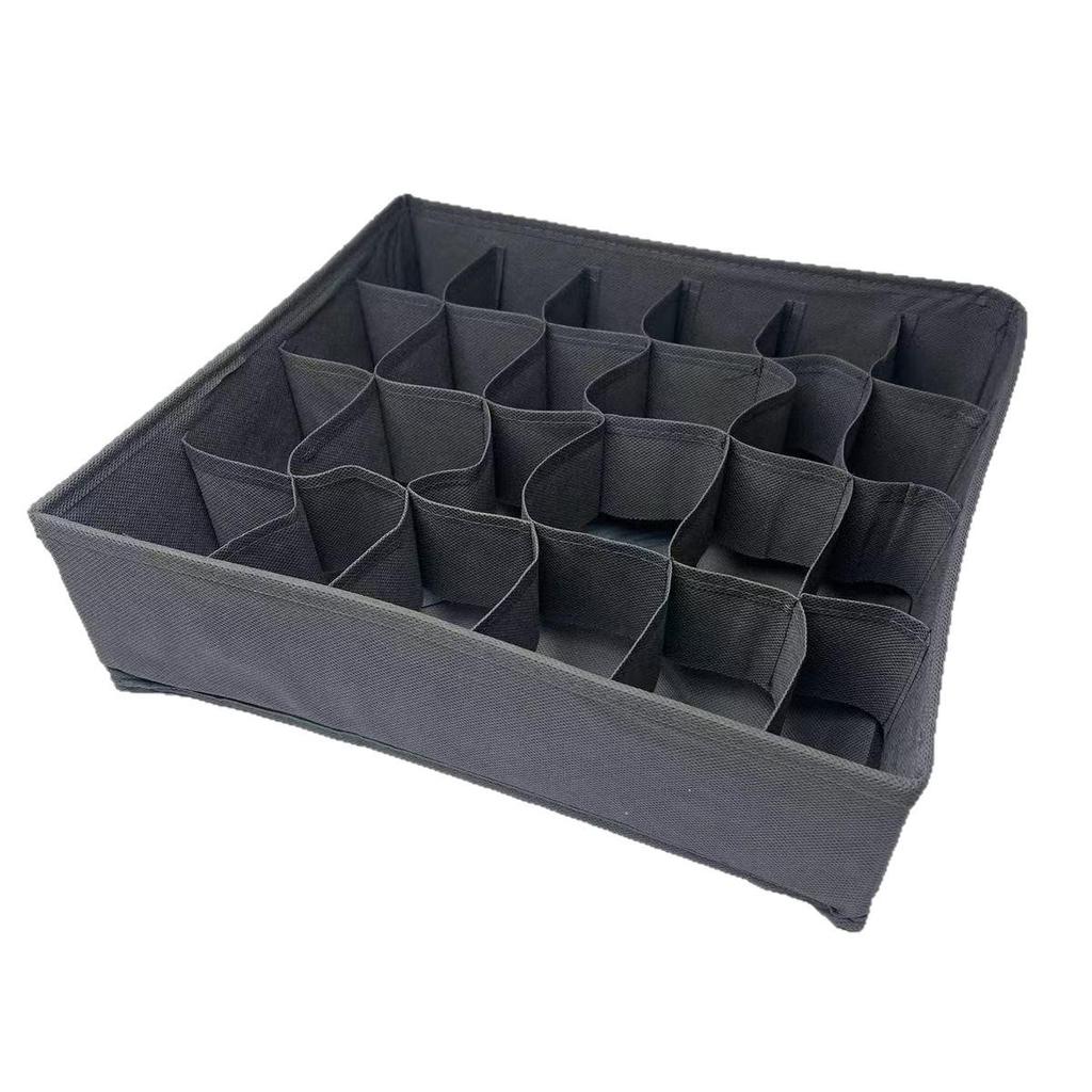Faltbare Aufbewahrungsbox für Unterwäsche & Socken mit Fächern – Schubladenorganizer für BHs & Slips