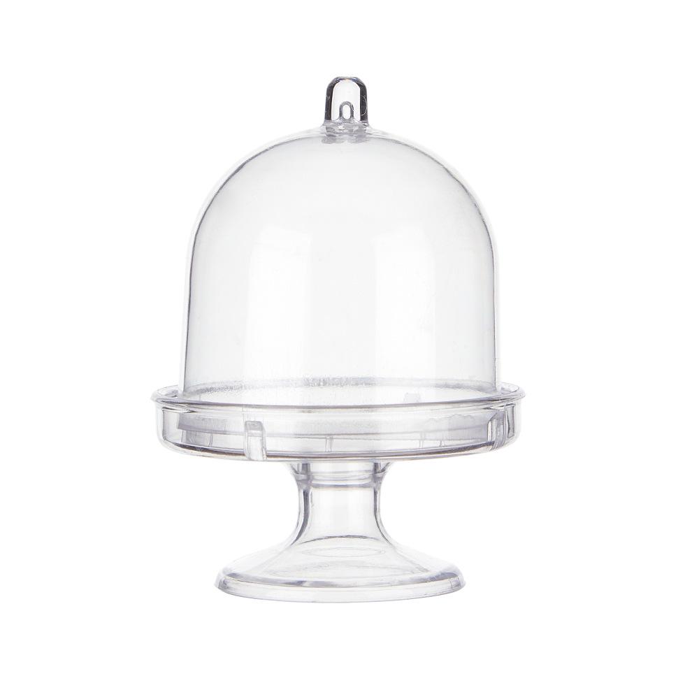 European Style Dessert Cup Cake Stand: Transparent Candy Box for Weddings & Parties 5*8cm