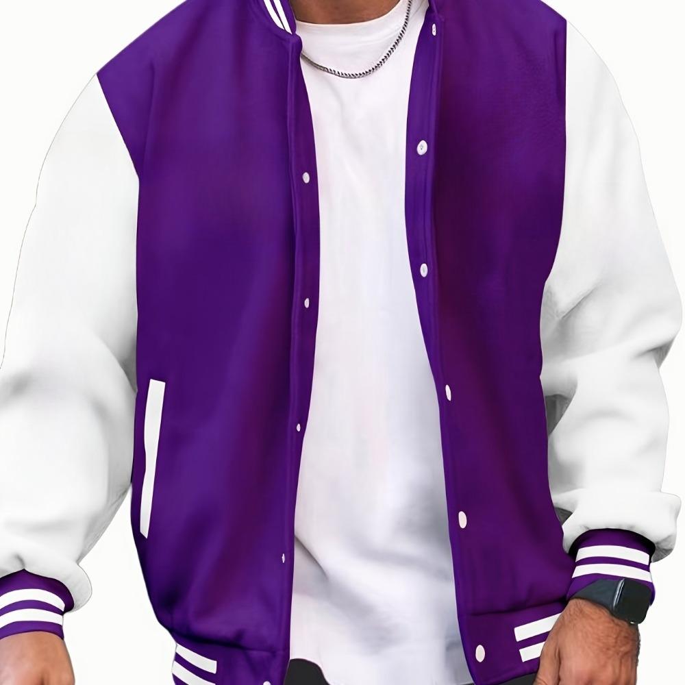 American Street Classic Baseball Jacket Men's Jacket Sports Casual Jacket Suitable for Both Men and Women
