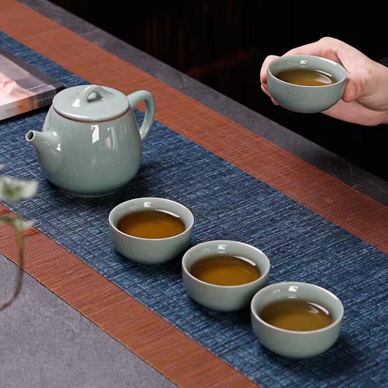 Ba Fang Li Han Gao Ceramic 10-Piece Shi Piao Teapot Gift Set