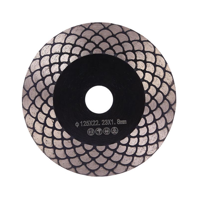 Dual-Use Football-Shaped Diamond Saw Blade for Cutting & Grinding Stone and Ceramic Tiles