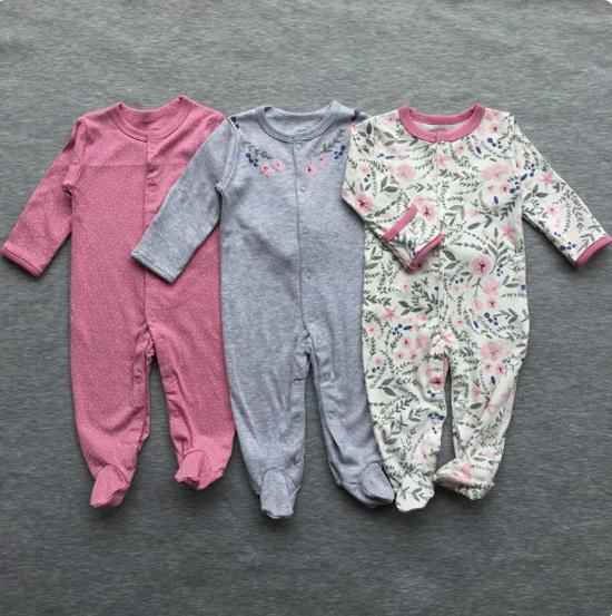 Spring & Autumn Baby Jumpsuit: Foot-Covering, Cotton Romper Pajamas for Newborn Boys & Girls
