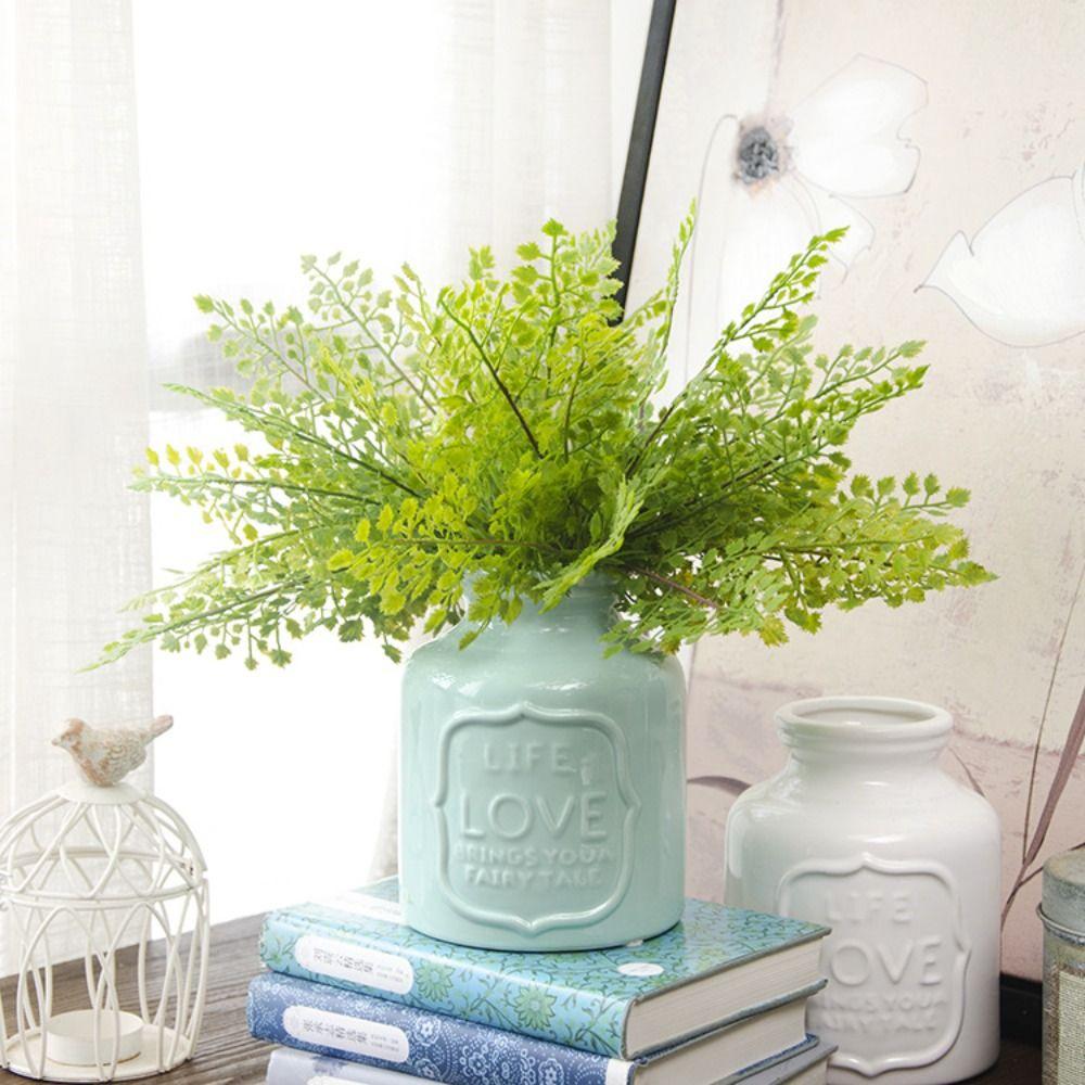 

Plastic Simulation Ginkgo Leaf Handmade Fake Plant Office Desktop Decoration