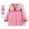Girls' 3-in-1 Winter Parka with Detachable Faux Fur Hood