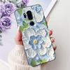 Para LG G7 ThinQ Funda Silicona Negra Gato Lindo Flores de Moda Trasera Pintada Genial Para LG G7ThinQ Funda de Teléfono LMG710EM