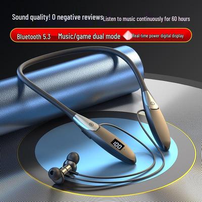 Kabelloses Bluetooth-Headset mit Nackenbügel, Geräuschunterdrückung, Schrittzähler und langer Akkulaufzeit