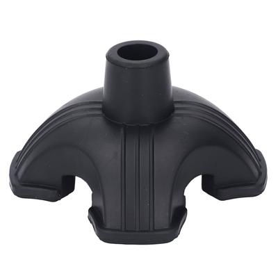 Quad Cane Tip Rubber Anti Slip Shock Absorbing Cane Base for Seniors 19mm Walking Cane