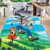 Adventure Mountains Carpet For Playroom Bedroom Living Room Sofa Home Decorkids Game Area Rug Nonslip Floor Mat