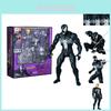 Hochwertige Mafex088 Venom Spider-Man Actionfigur mit austauschbaren Köpfen und beweglichen Gelenken