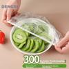 Disposable Food Cover with Elastic Opening, Plastic Wrap Cover, Food Storage Bag, Leftover Food Bowl Cover, Kitchen Food Preservation Cover
