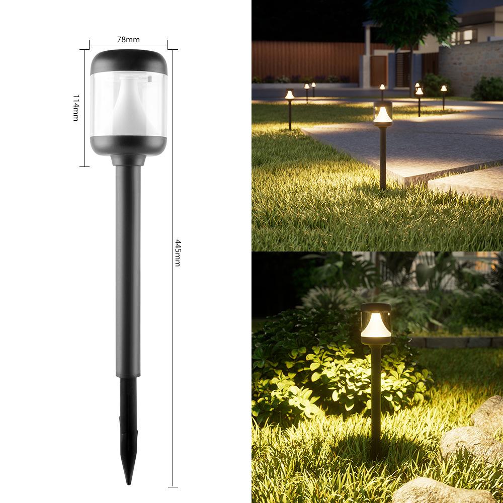 Outdoor Solar Lawn Lamp Garden Waterproof Courtyard Landscape Lights Floor Mounted Decorative Lights for Courtyards Decorative
