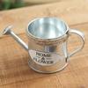 1pc Retro Small Iron Watering Can Home Garden Ornaments Creative Decoration Bucket Pots For Flowers