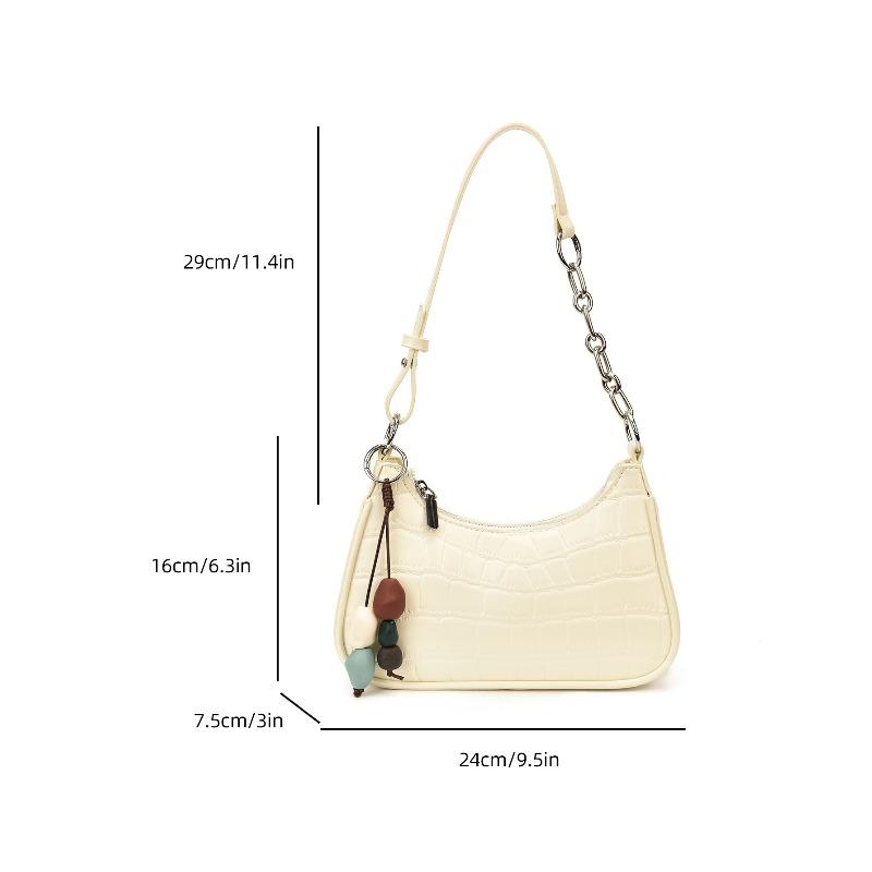 Temperament embossed single shoulder diagonal span underarm bag Fan Ji new stone pattern chain hand shoulder bag