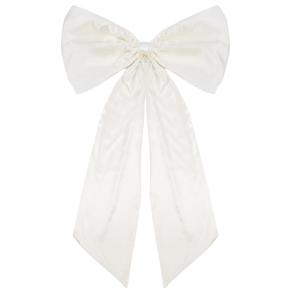 43 x 24 Inches Large Bow Themed Party Decorations Giant Pink Bow Decor Satin Ribbon, Contains Felt Big Pink Bow Wall Decor