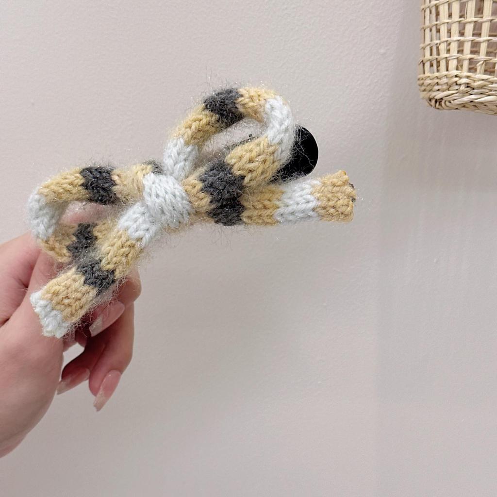 Koreanische 2024 Plüsch Schleife Haarspange - Große Entenschnabelklemme für Frauen