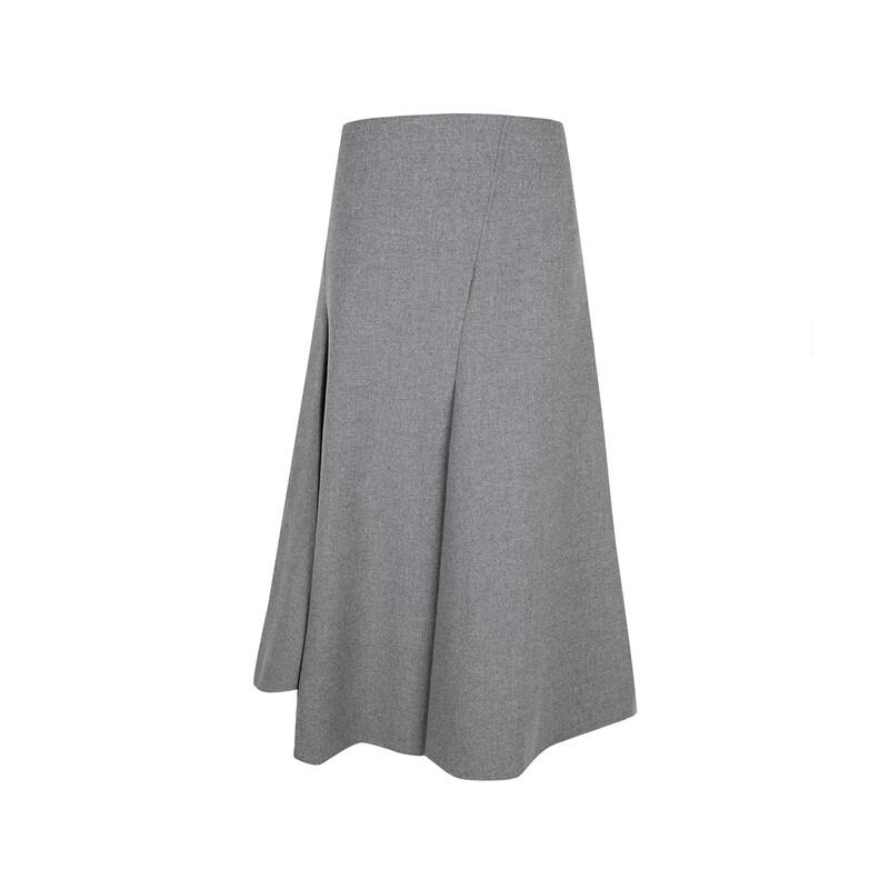 JNBY Women's Irregular Patchwork Wool Blend Skirt