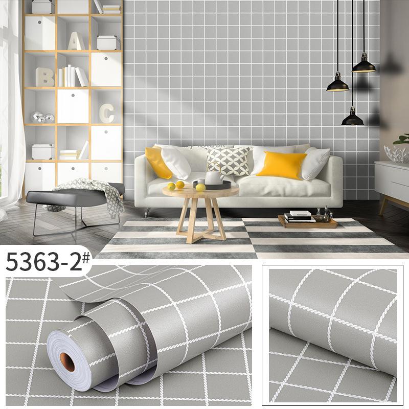60cm*10m Thickened PVC Self-Adhesive Waterproof Plants Flowers Patterned Wallpaper DIY Furniture Renovation Home Decor Wall Sticker