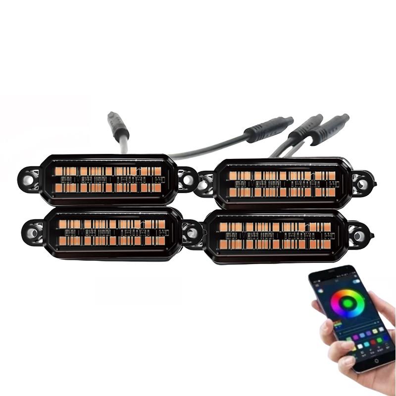 LED Front Grille Light For Mini Cooper F56 F55 F54 F53 CLUBMAN Car Daytime Running Light Wheel Eyebrow Lamp 12V Neon Lights 4