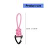 10er-Pack Hochfestes Fallschirmseil Karabiner Webart Polyester Lanyard für Camping Wandern Klettern