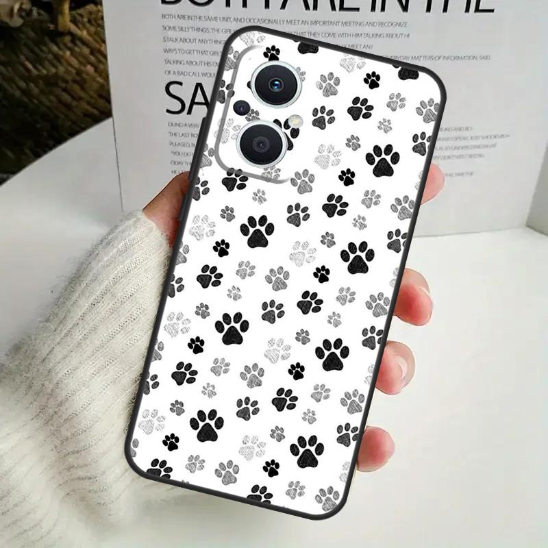 Cat Dog Paws Case For OPPO Reno 8 7 6 5 4 Lite 8T 5Z 4Z 10 11F OPPO Find X5 X6 Pro X2 Neo X3 Lite Cover