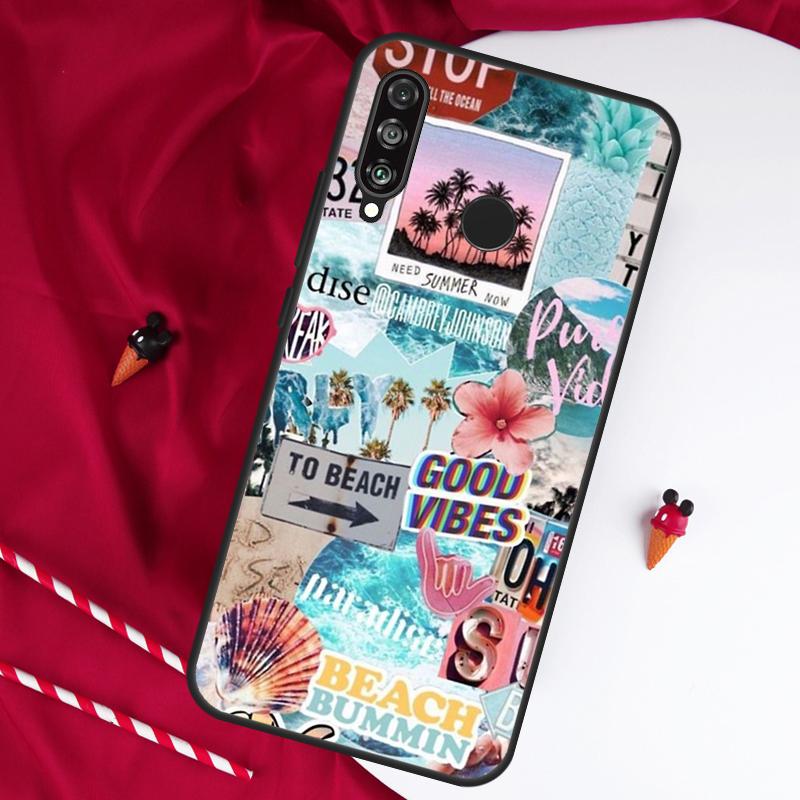 Summer Aesthetic Collage For Huawei Nova 5T 9 10 SE 7i 8i 11i 12i Y73 Y90 Y70 Y72 Y61 Y91 Y60 P20 P40 P30 Lite Case