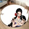 One Piece Boa Hancock Round Area Rug Carpet Rug For Living Room Bedroom Sofa Playroom Decor Nonslip Floor Mat