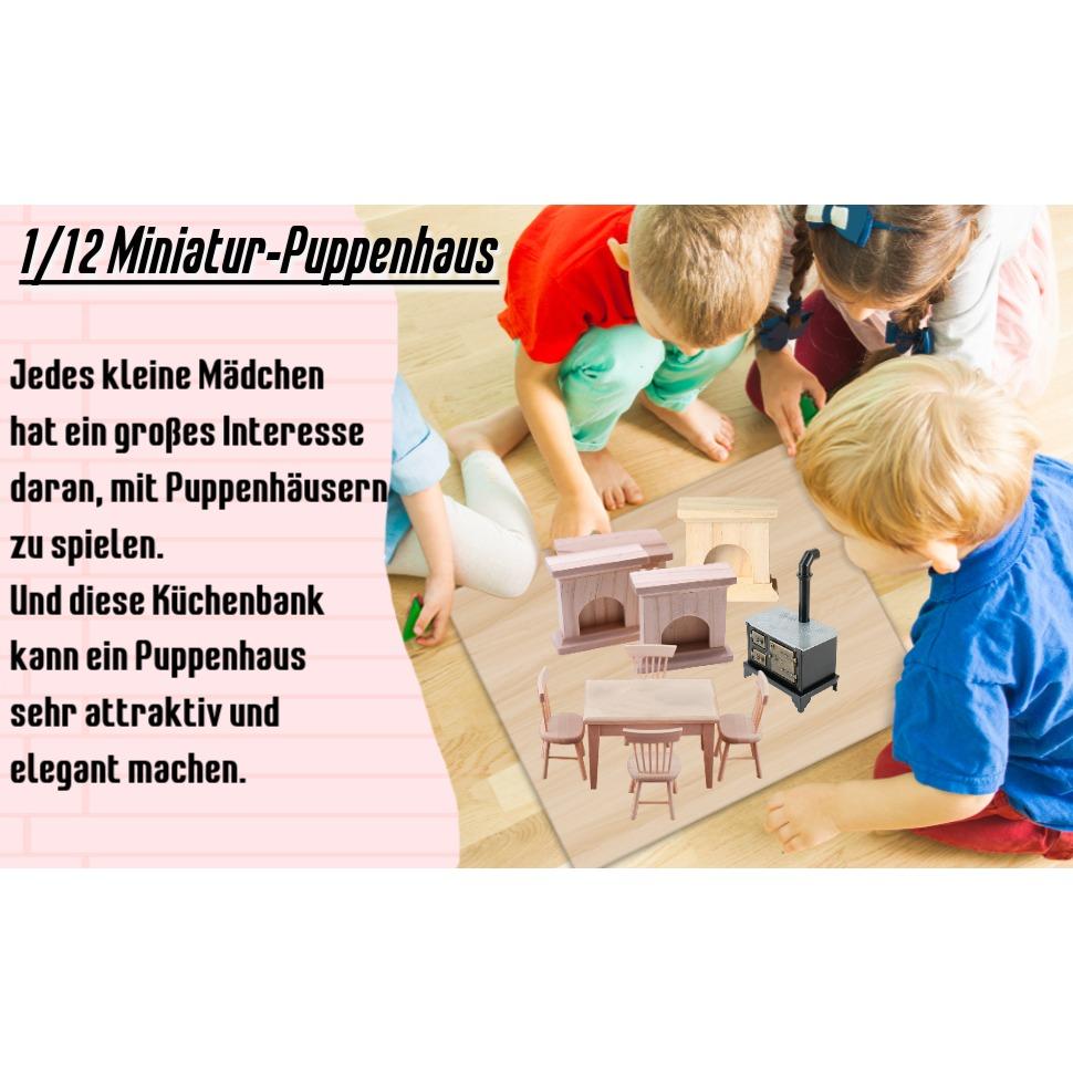 1/12 Puppenhaus Metall Herd Puppenhaus Möbel Spielzeug