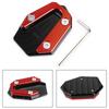 Bruce & Shark Kickstand Side Stand Stand Stand Plate Extension Aluminum for Yamaha YZF R25 R3 MT-25 MT-03 14-17 Red