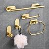 4/5Pcs Stainless Steel Bathroom Hardware Set Rustproof Towel Bar Roll Paper Stand  for Toiletries
