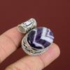 Chevron Amethyst Pendant Gemstone Vintage Pendant 925 Sterling Silver Pendant Amazing Jewelry Handmade Pendant Gifts For Him Antique Pendant