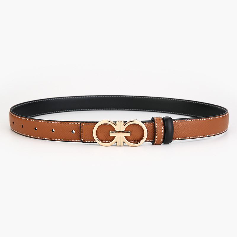 Leather Womens Waist Belt With Alloy Buckle For Office Wear And Daily Fashion