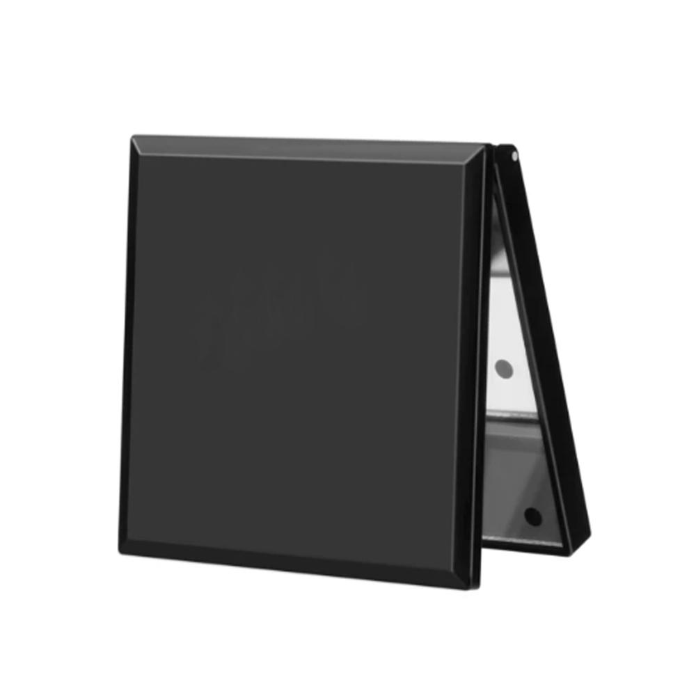 1 Set Led Button Square Folding Mirror Pocket Custom Logo Portable Travel Makeup Mirror