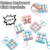 New Keyboard Fidget Toy Keychain Button Fidget Gifts for Adults To Relieve Stress Nine-key Can Be Assembled Freely@