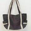 Korean Vintage Polka Dot Canvas Shoulder Bag Women Cute Lace Handle Bag Large Capacity Tote Casual and Versatile Storage Bags