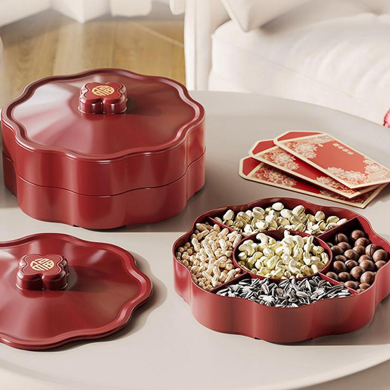 Home Candy Tray, Dried Fruit Snacks, Candy Storage Tray, Living Room Coffee Table Dried Fruit Small Item Storage Box Pp Material