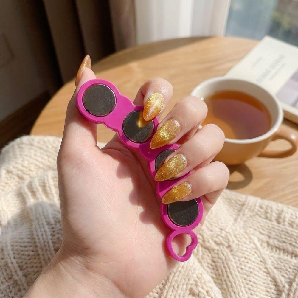 Long Ultra-Strong DIY Cat Eye Nail Art Tool Gradient Effects Cat Eye Gel Magnetic Tool Nail Tech