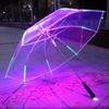 Creative Colorful Flash LED Light Windproof Sun Rain Night Protection Umbrella